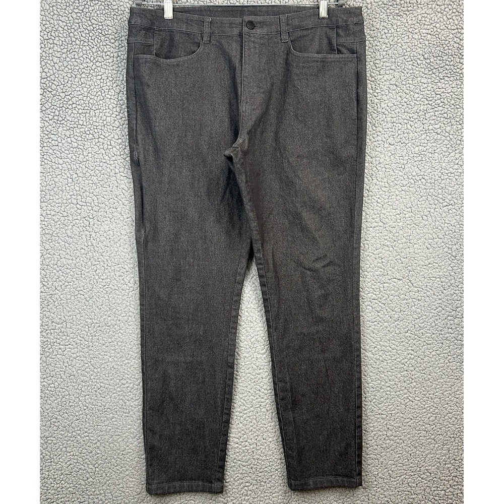 Bylt Pants Mens Size 36 x 29 Black Tapered Leg Stretch‎ Excellent